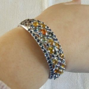 Sapphire Bangle Bracelet